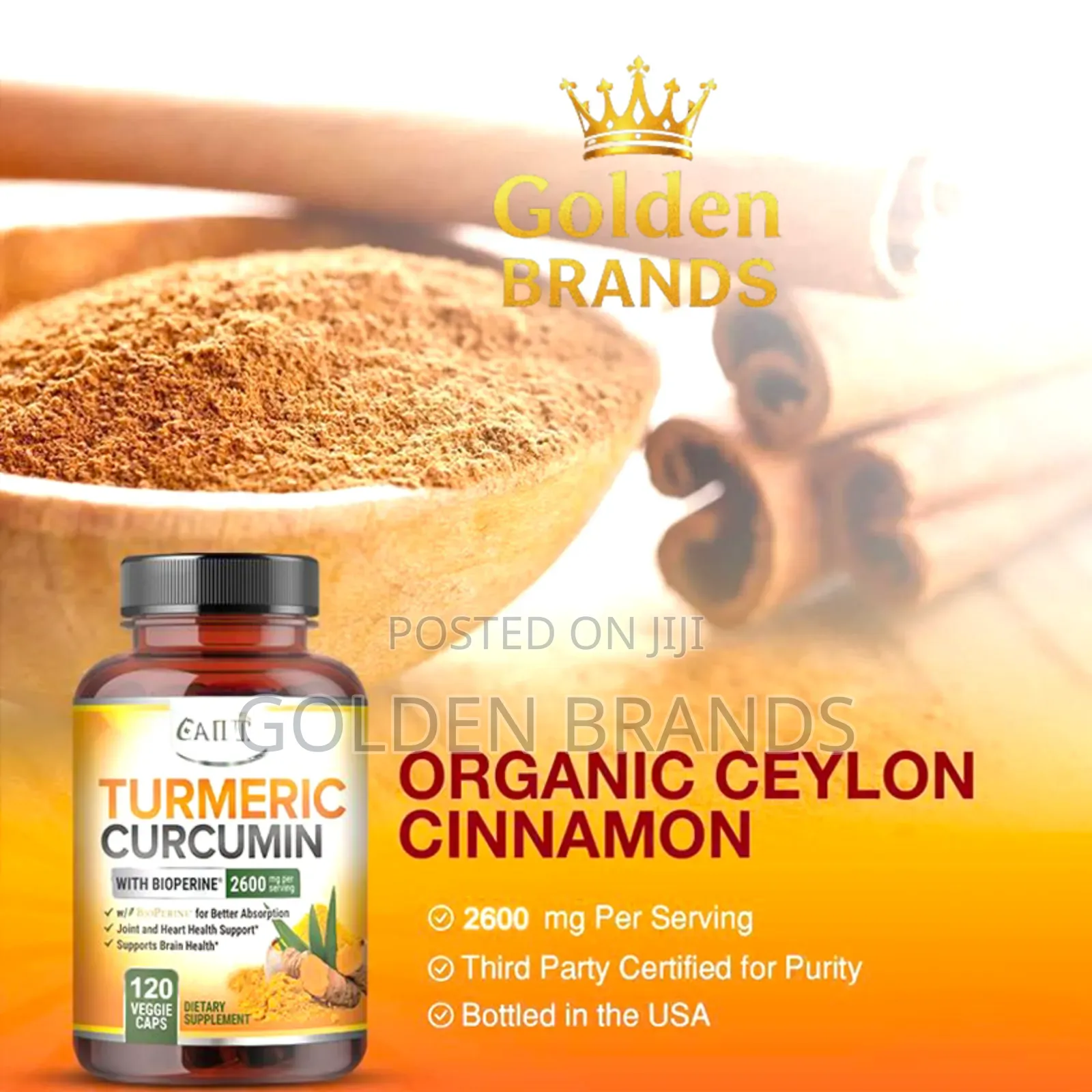 Turmeric Curcumin 95%– Boost Energy, Bone Joint Health Naturally 120