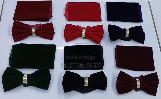 Black,Blue,Green,Red Maroon Fancy Velvet Bowties Sets