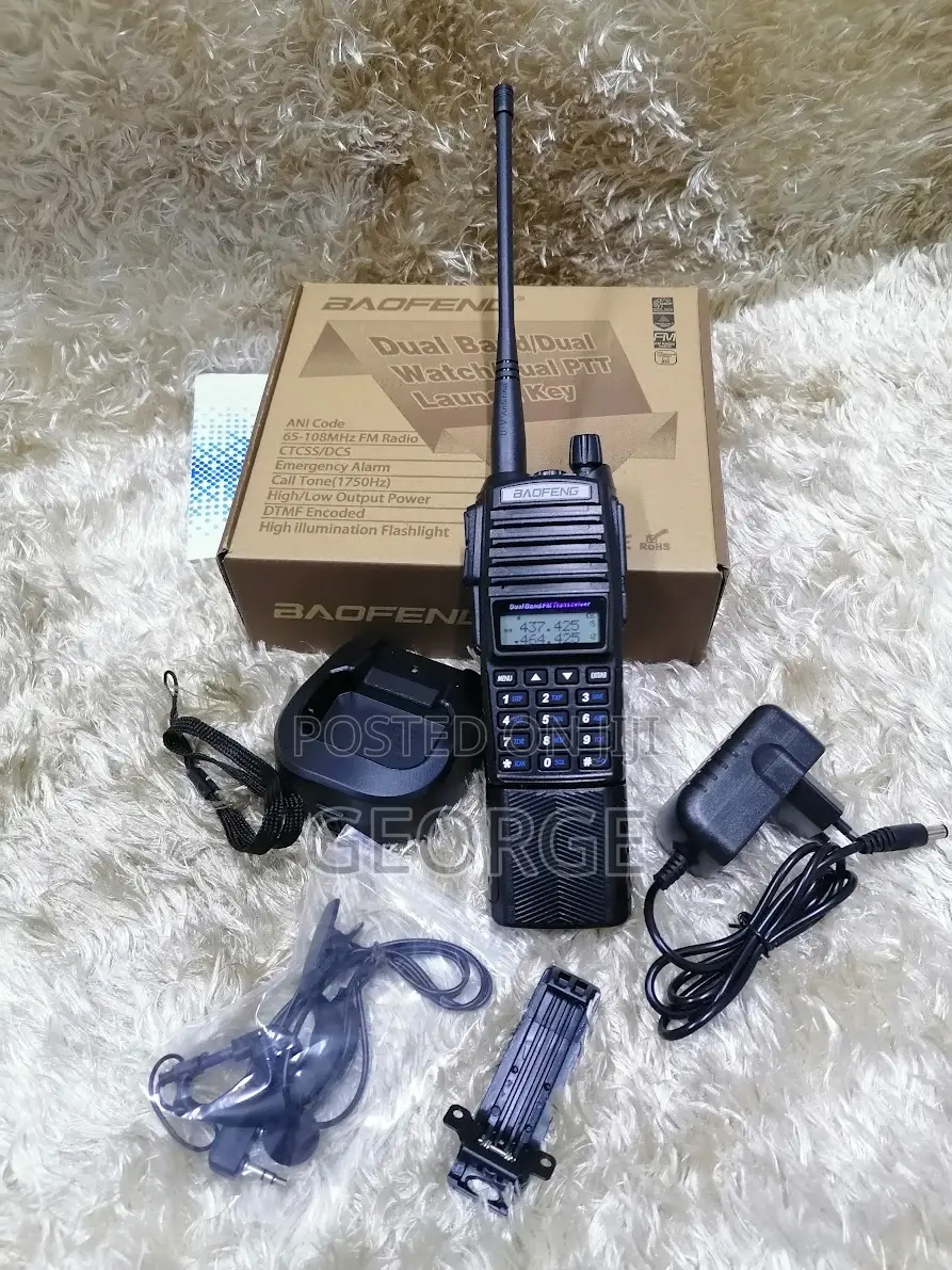 Latest Baofeng Uv82 + Walkie Talkie 8w Radio Call Uv82