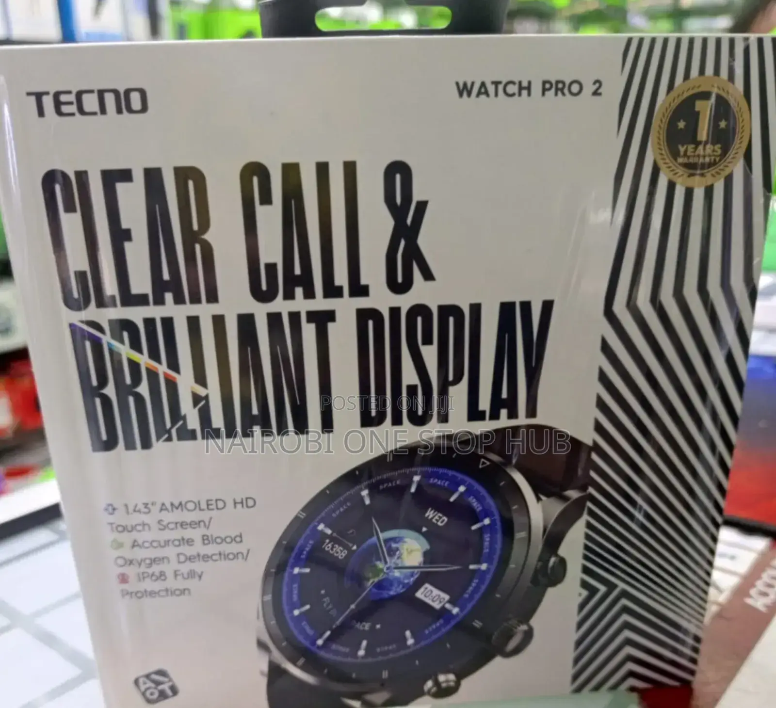Tecno Watch Pro 2 Amoled Display