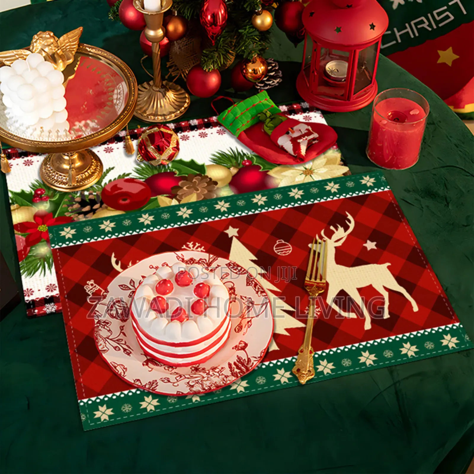 6 Luxury Christmas Table Mats
