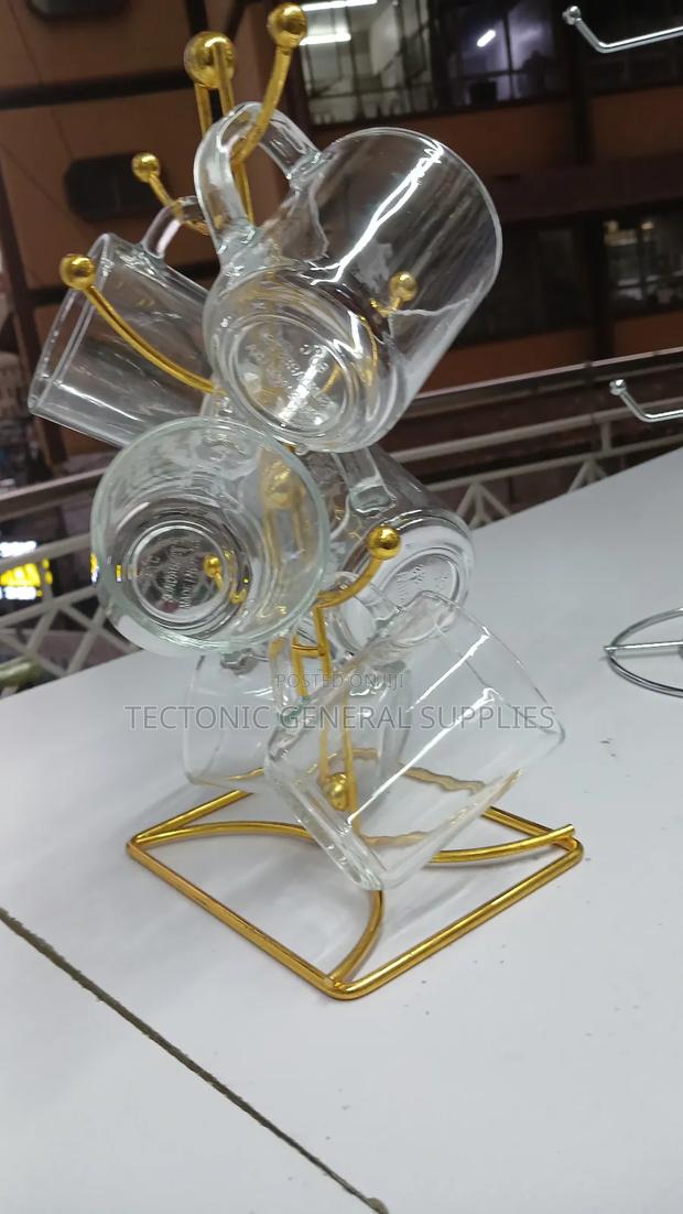 6pcs Glass Tea Mugs - main view