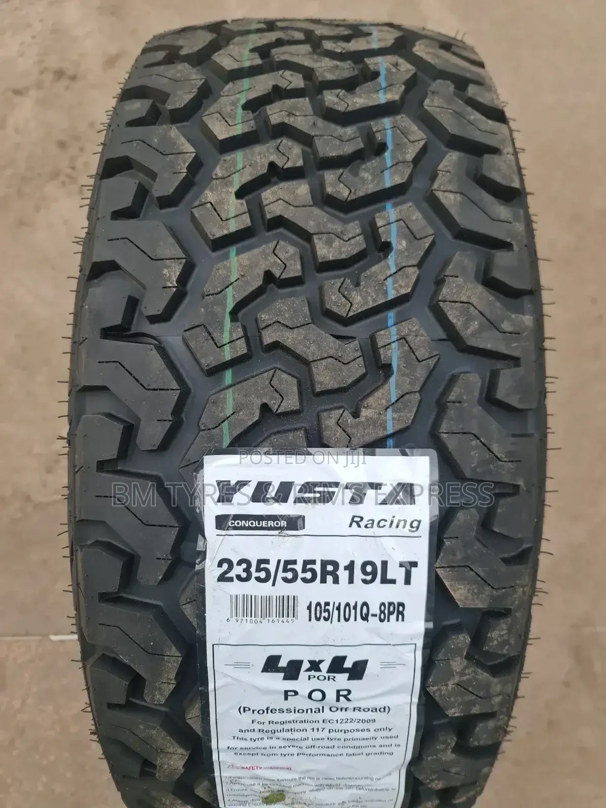 235 /55 R19 Yusta Tyres (All Terrrain) Racing.