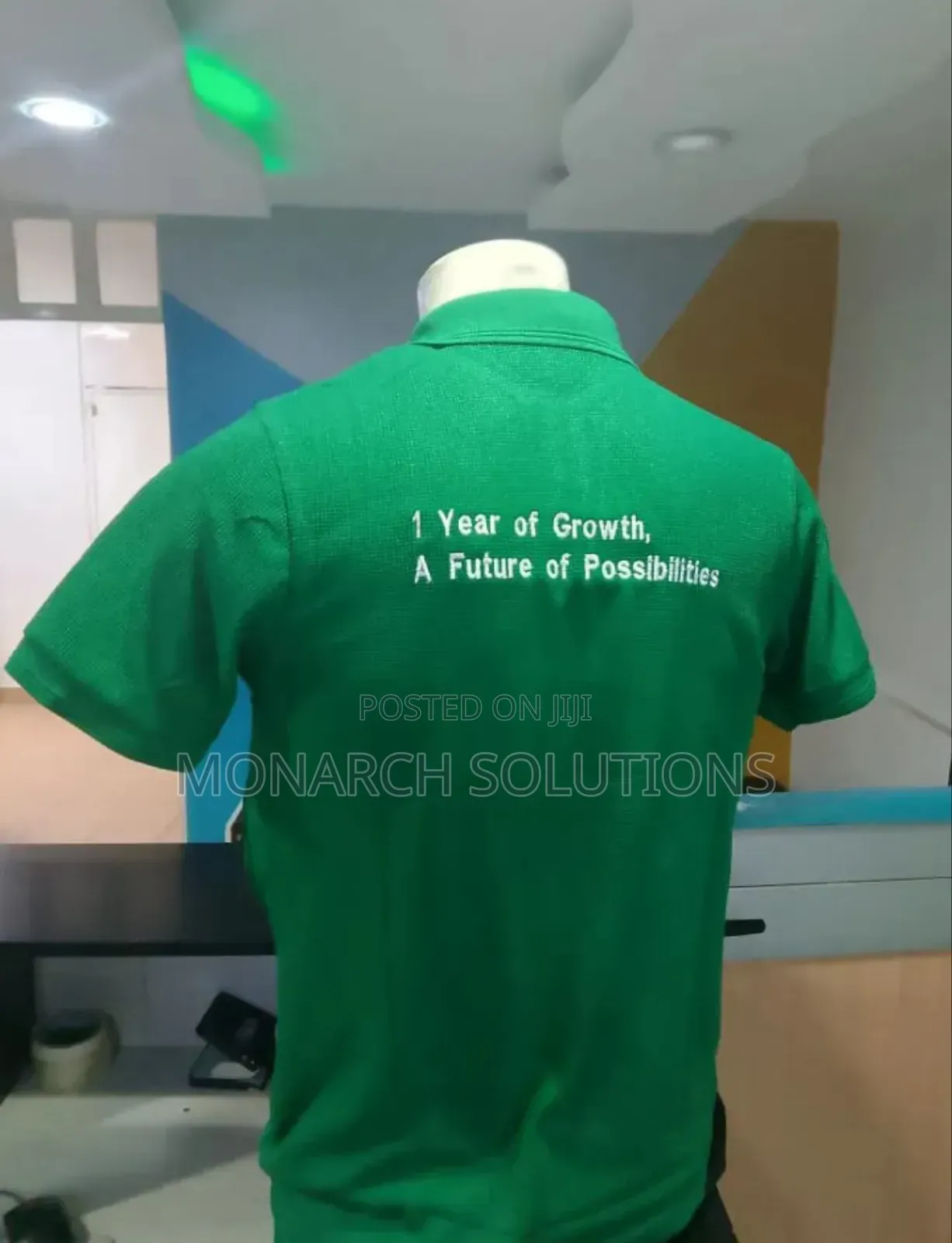 Green Polo Tshirt / Custom Embroidery
