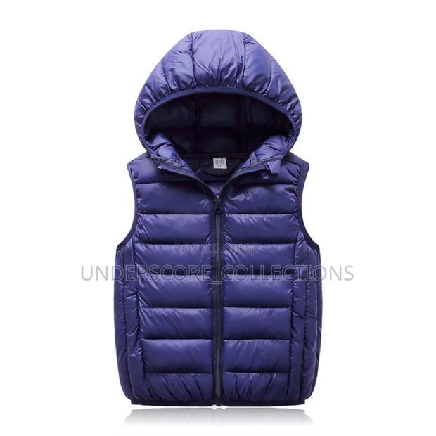 Unisex-Baby's Winter Short Sleeved Hooded Puff Jacket