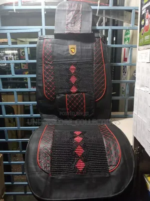 Red and Black Executive 5 Seater Seat Covers