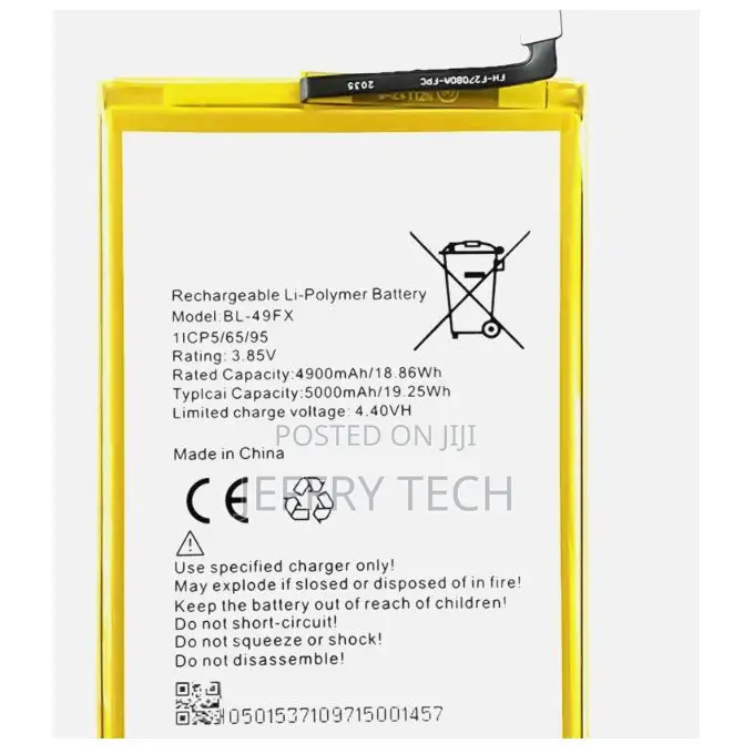 Replacement Battery for Infinix Smart 5 (X657)