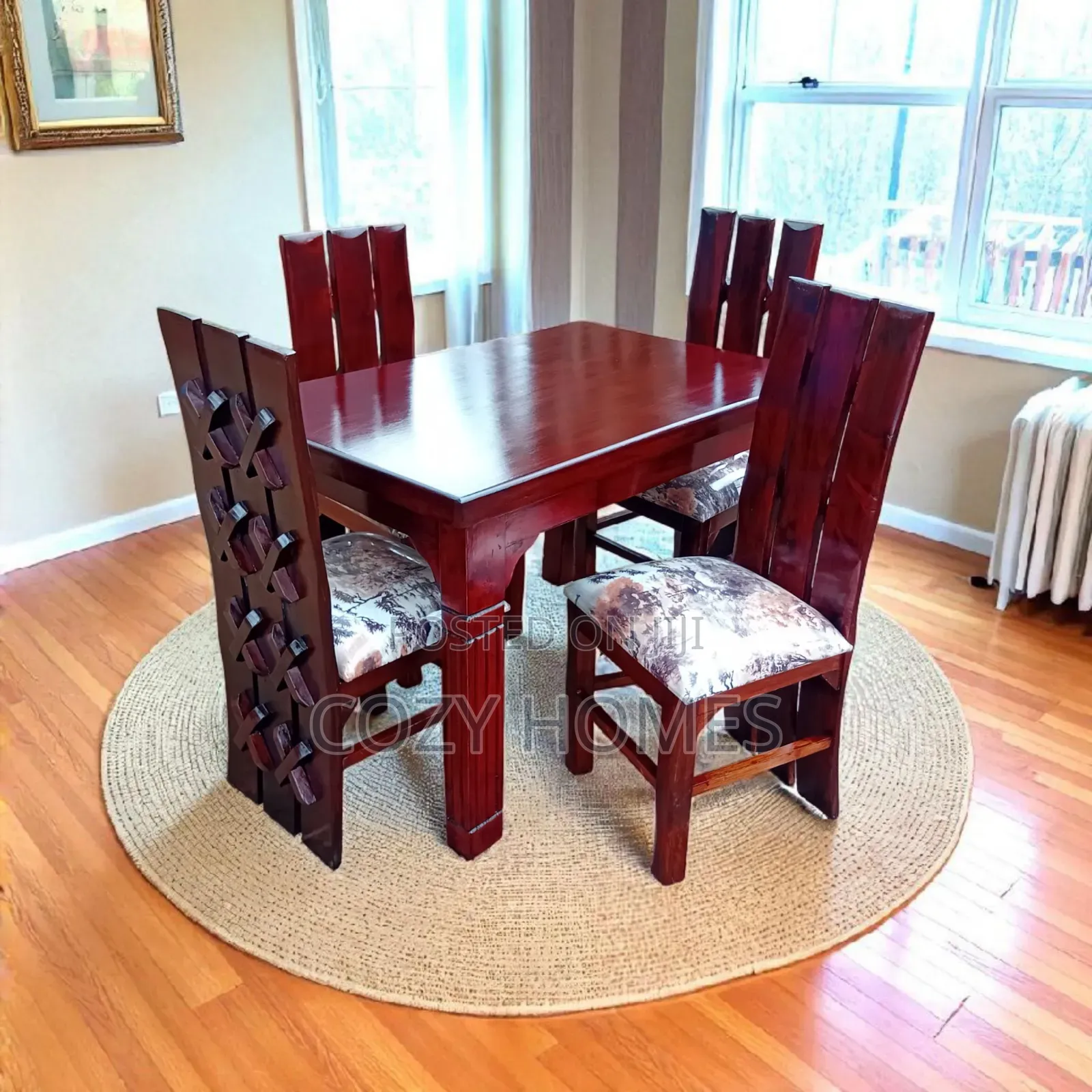Dining Table Set, an All Wooden, Timeless Dining Set, 4 Seater