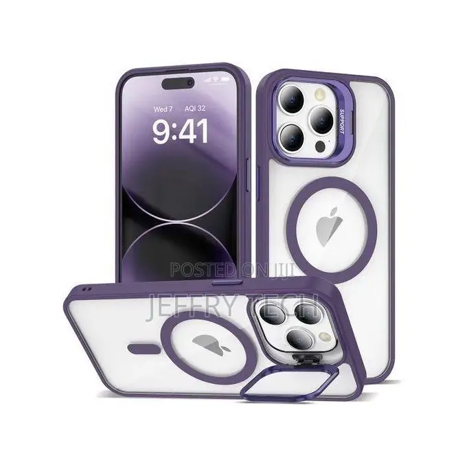 Magnetic Case for iPhone 12 Pro Max With Camera Stand Shockproof Slim