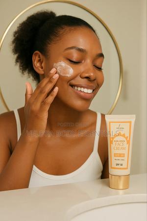 Brightening Spf50 Face Sunscreen , Glowing Lightweight No Whitecast