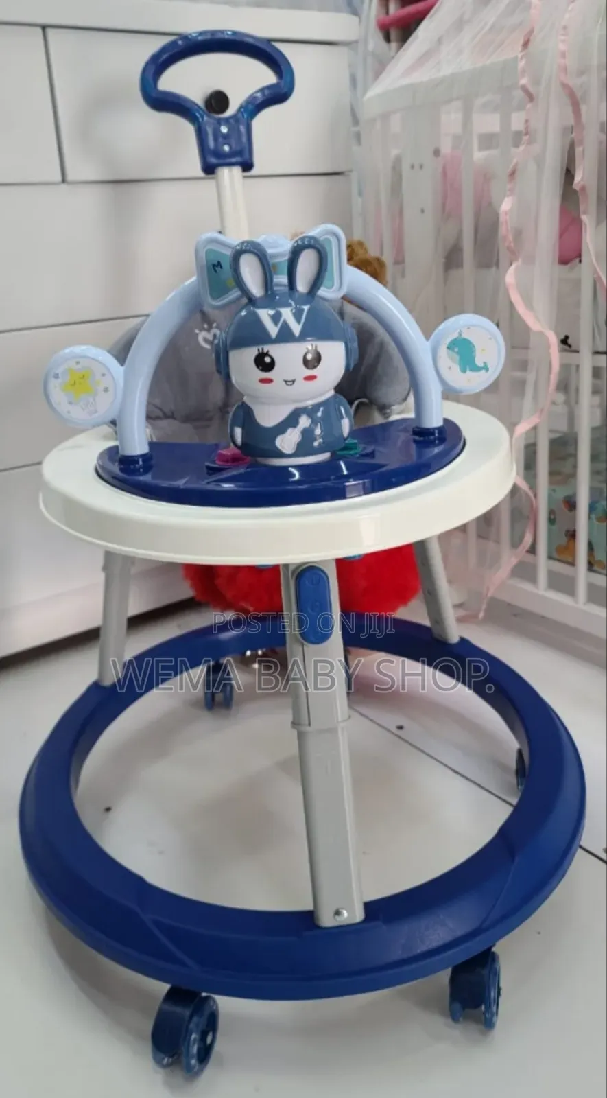 Musical Round Base Height Adjustable Baby Walker