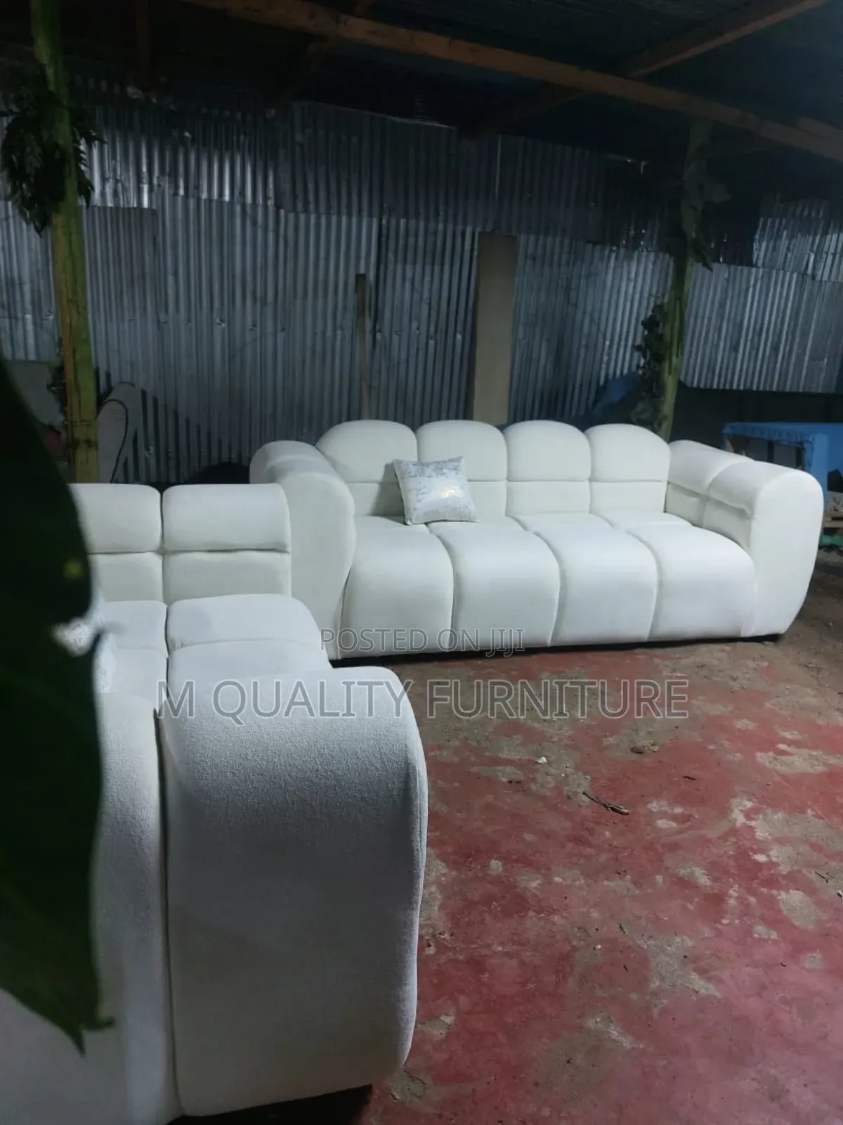 White 5 Seater New Classy Sofas