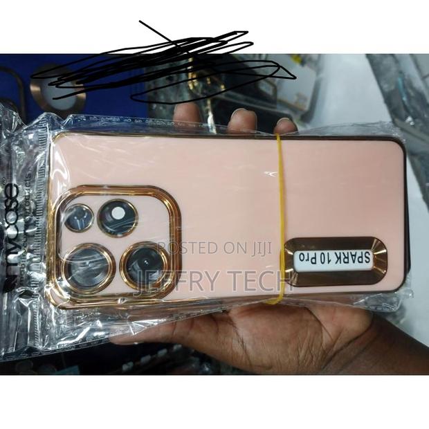 Golden Shiny Case Tecno Spark 10 Pro - thumbnail 2