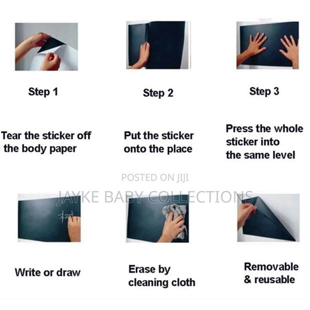 Chalkboard Wall Sticker – Blackboard Decal for Kids - thumbnail 3