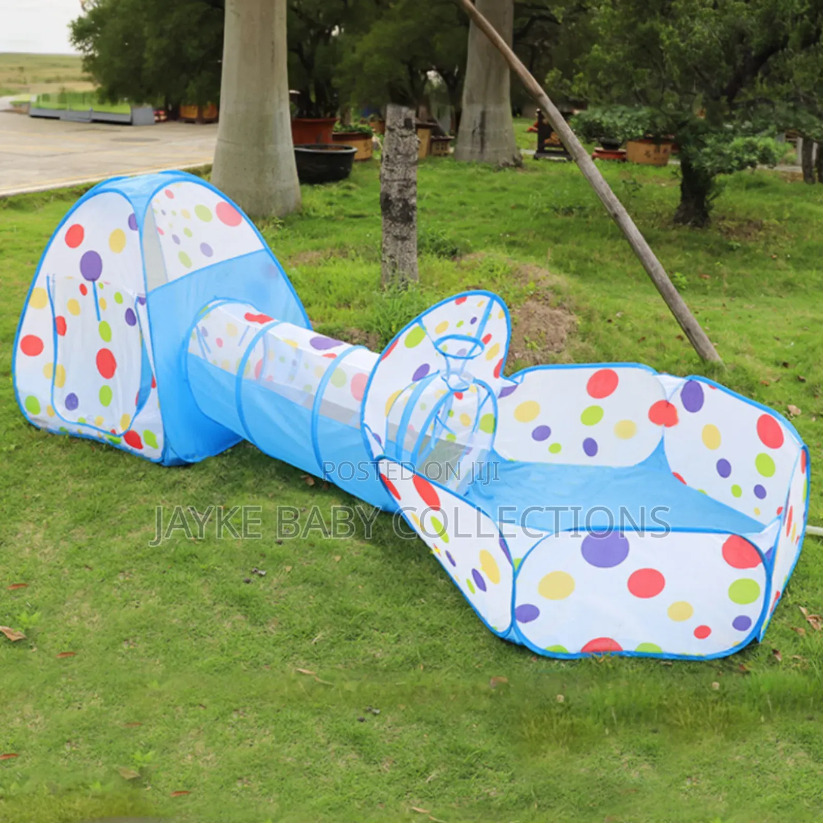 3-in-1 Kids Play Tent With Tunnel Ball Pit