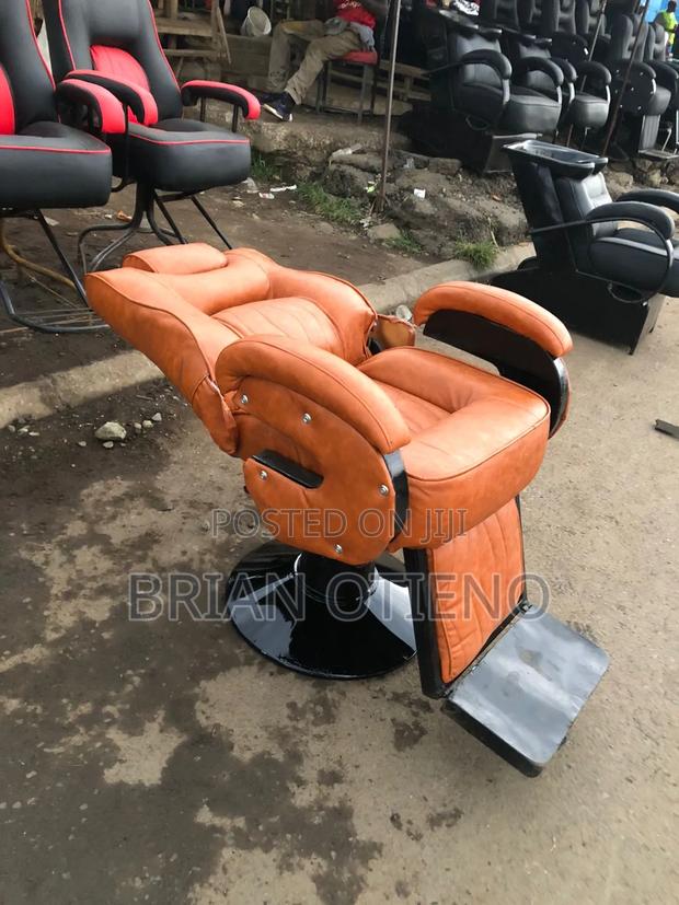 Adjusted, Leather Barber Chairs and Rotating - main view