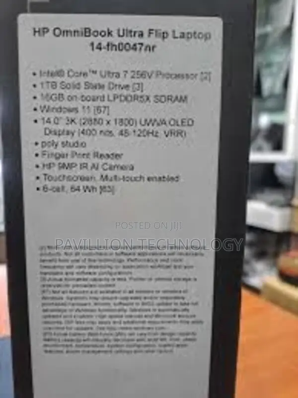 New Laptop HP OmniBook Ultra Flip 14" 16GB Intel Core Ultra 7 SSD 1T
