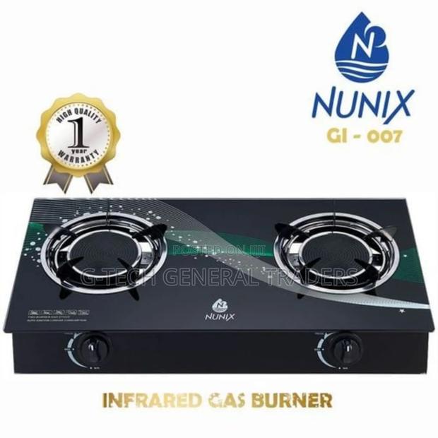 Nunix 2 Burner Infrared Auto Ignition Gas Stove - thumbnail 2