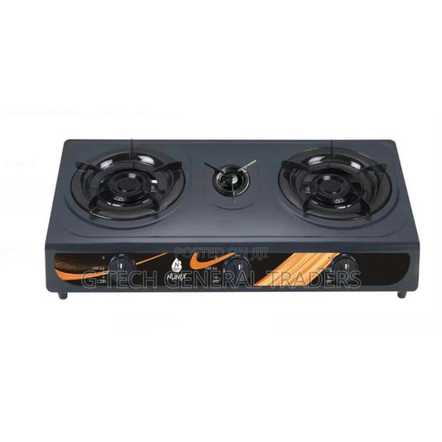 Nunix 3 Burner Stainless Steel Auto Ignition Gas Stove