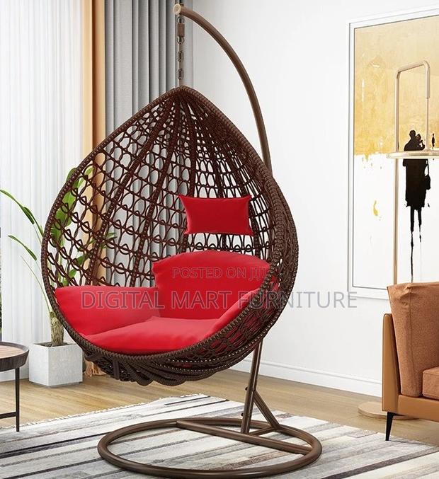Home Chair: Maroon Cushions Inside Relaxing Home Chair