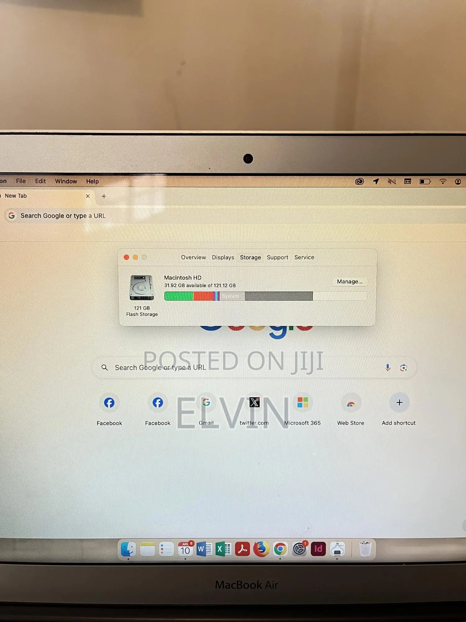 Laptop Apple MacBook Air 4GB Intel Core i5 SSD 128GB