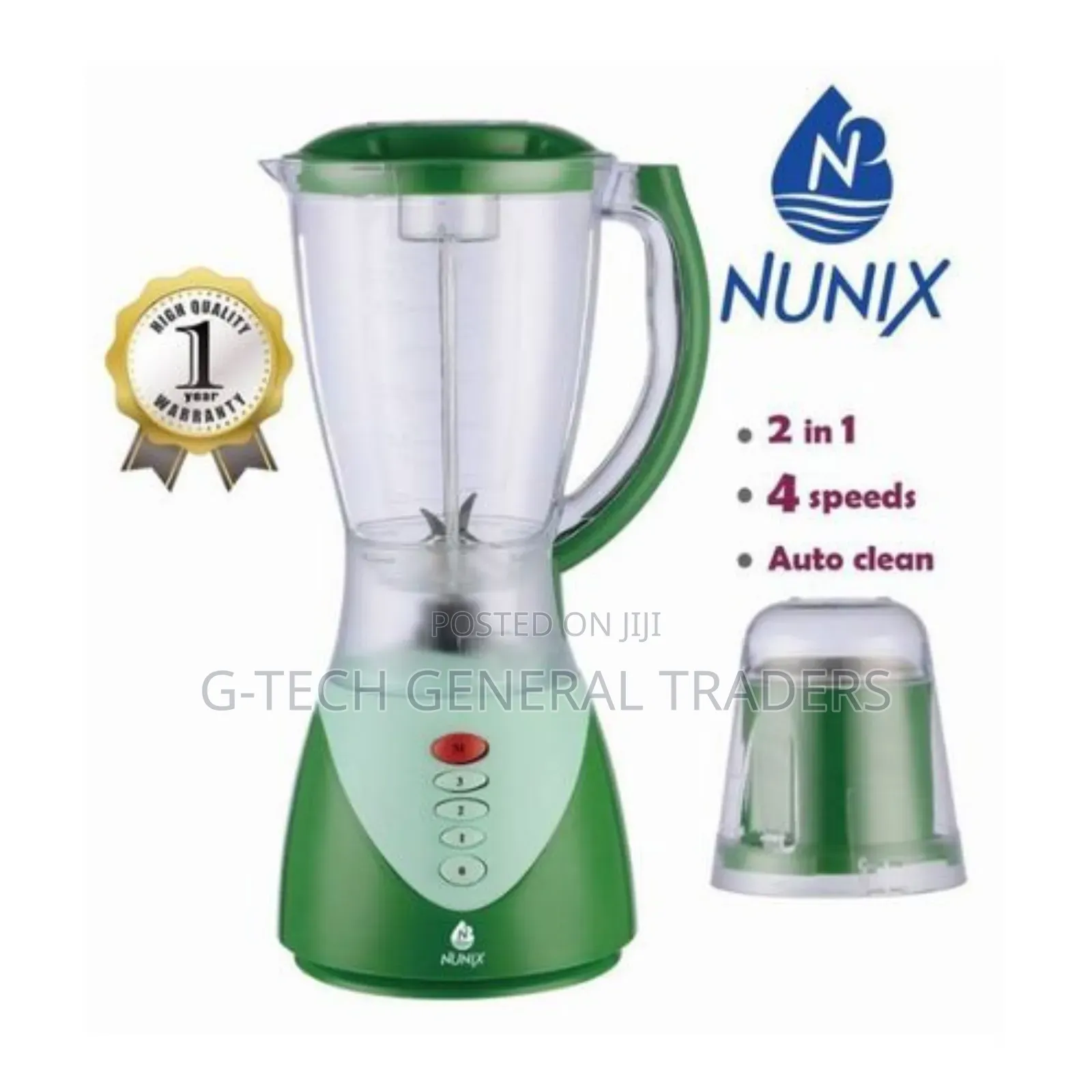 Nunix 2in1 4 Speed Powerful Blender Ak301