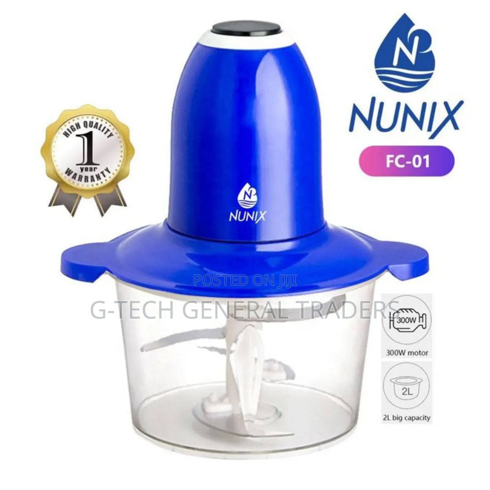 Nunix 2l Plastic Food Chopper Fc-01