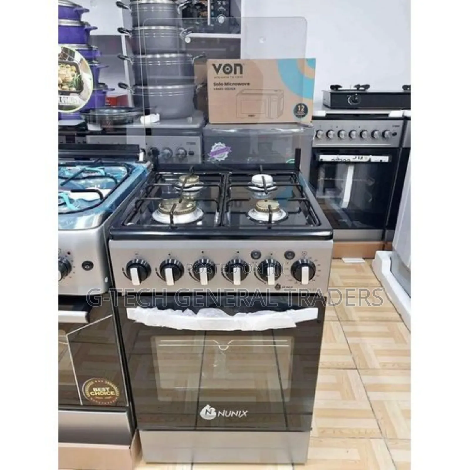 Nunix 4gas 50*55 Standing Cooker With Gas Oven Kz-560-go