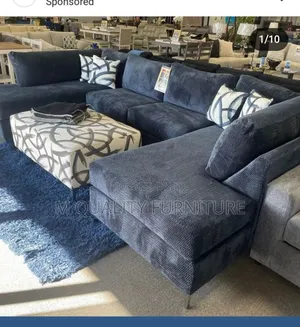 Black U Shaped Sofas