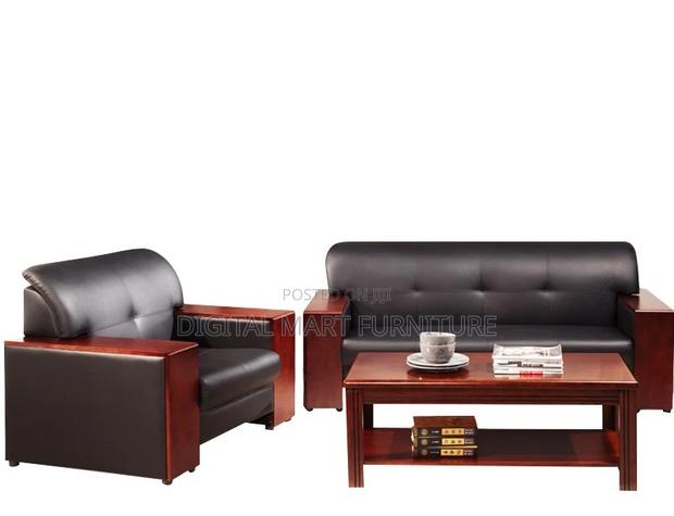 Office Sofa : Black Simple Managerial Lenght 5 Office Desk - thumbnail 2