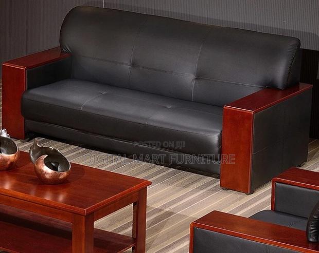 Office Sofa : Black Simple Managerial Lenght 5 Office Desk - thumbnail 3