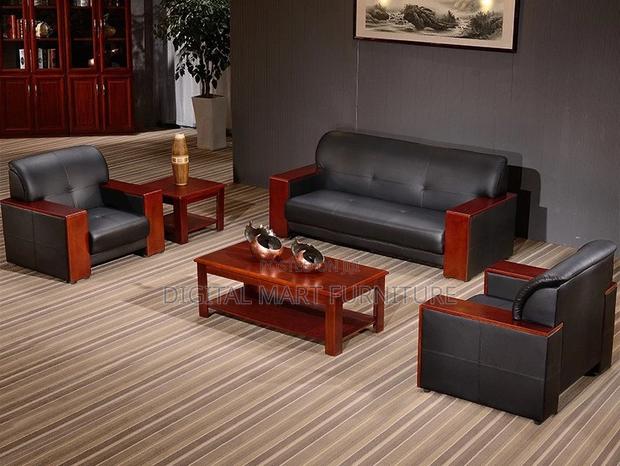 Office Sofa : Black Simple Managerial Lenght 5 Office Desk - thumbnail 4