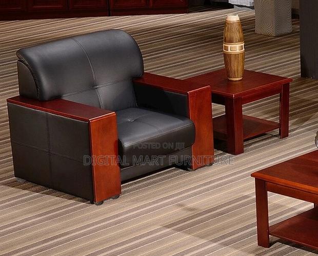 Office Sofa : Black Simple Managerial Lenght 5 Office Desk - thumbnail 5