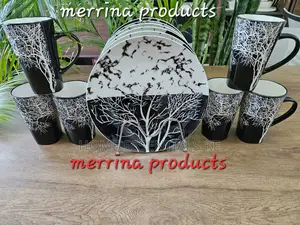 Japanese High Quality Tree Mug and Tree Plate 12pc Set