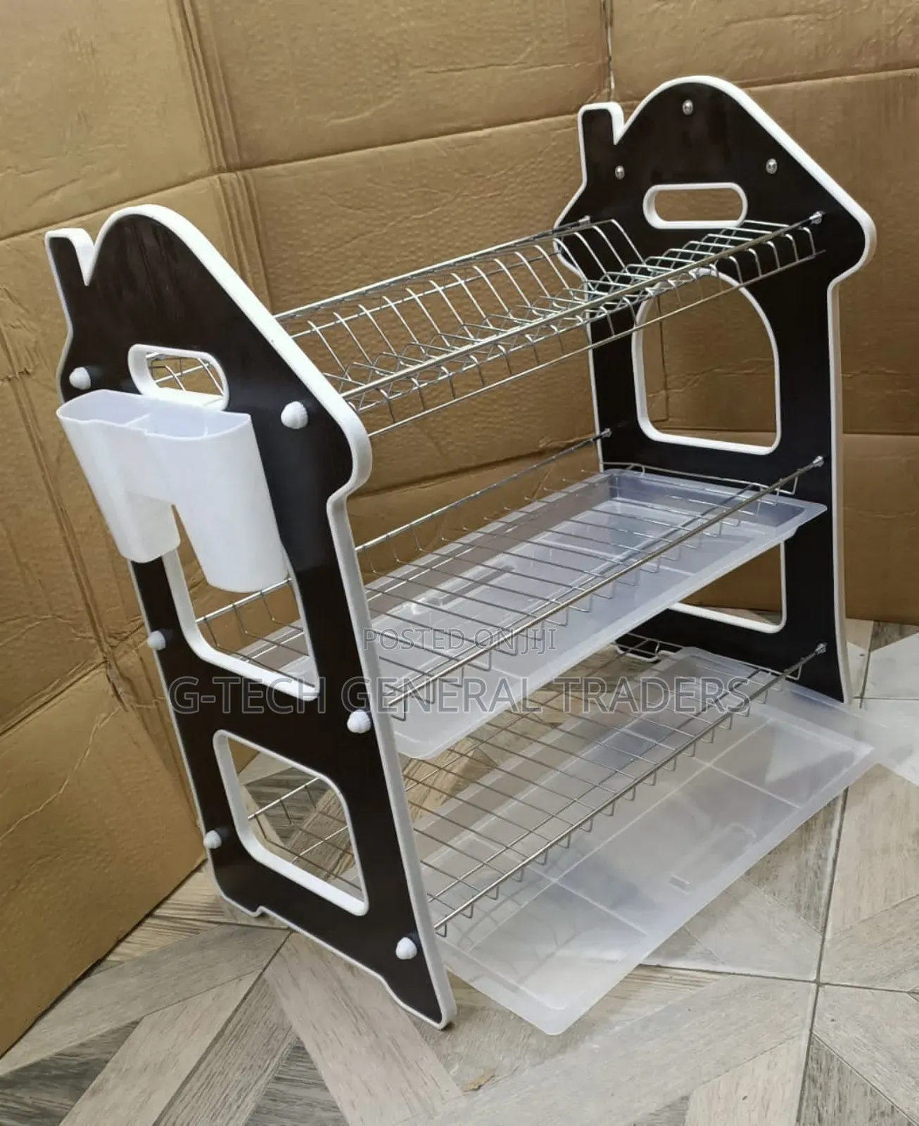 Nunix Heavy Duty 3 Tier Wooden Dishrack