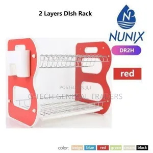 Nunix Multicolored 2 Tier Wooden Dishrack
