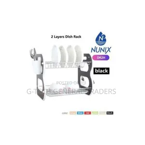 Nunix Multicolored 2 Tier Wooden Dishrack
