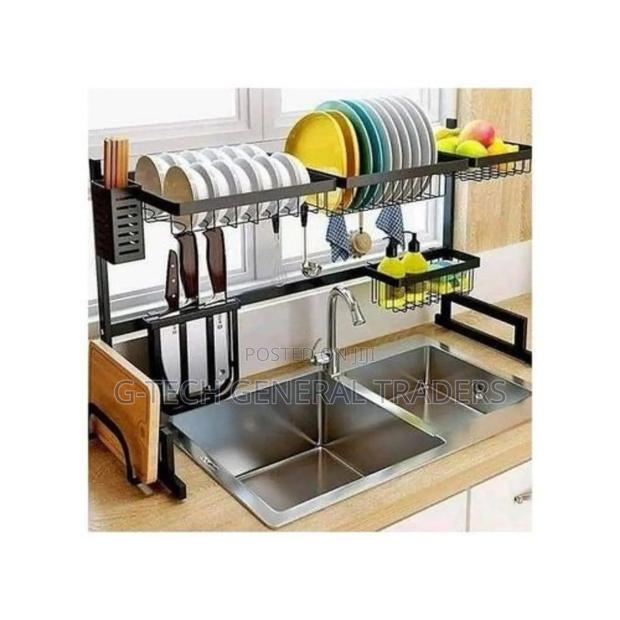 Nunix Drying Dish Rack Over the Sink Kitchen (Big Size 85cm) - thumbnail 2