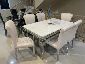 Imported Modern Marble Dining Table 6 Seater