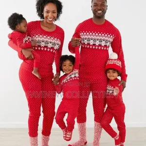 Family Matching Christmas Pajamas Xmass Sleepwear Nightwear Outfits