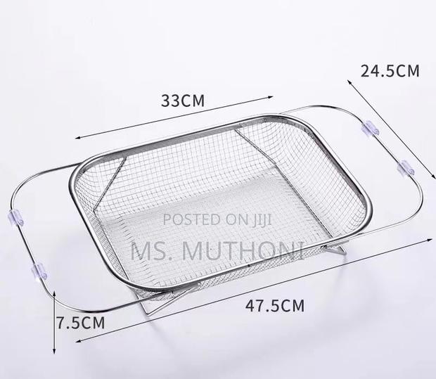 Stainless Steel Adjustable Kitchen Sink Drain Basket, - thumbnail 8