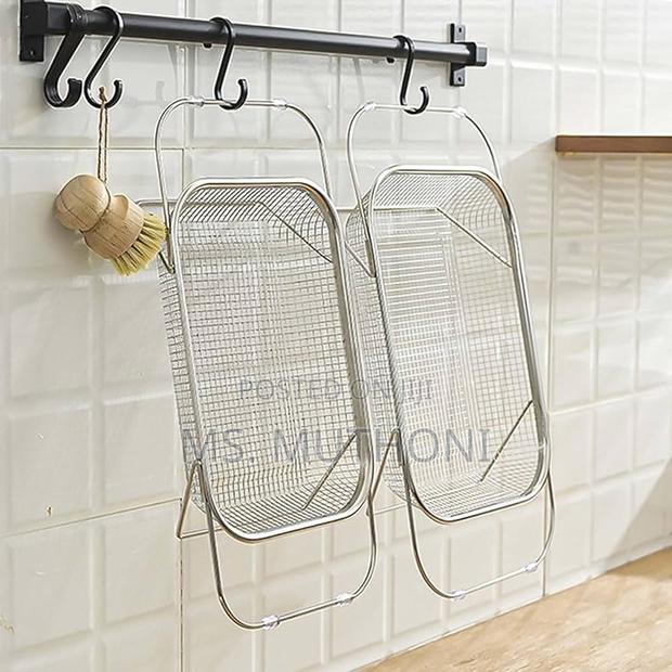 Stainless Steel Adjustable Kitchen Sink Drain Basket, - thumbnail 3