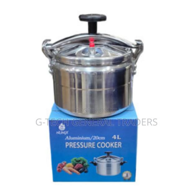 Nunix Aluminium Pressure Cooker - Explosion Proof 4 L  - Silver - thumbnail 2