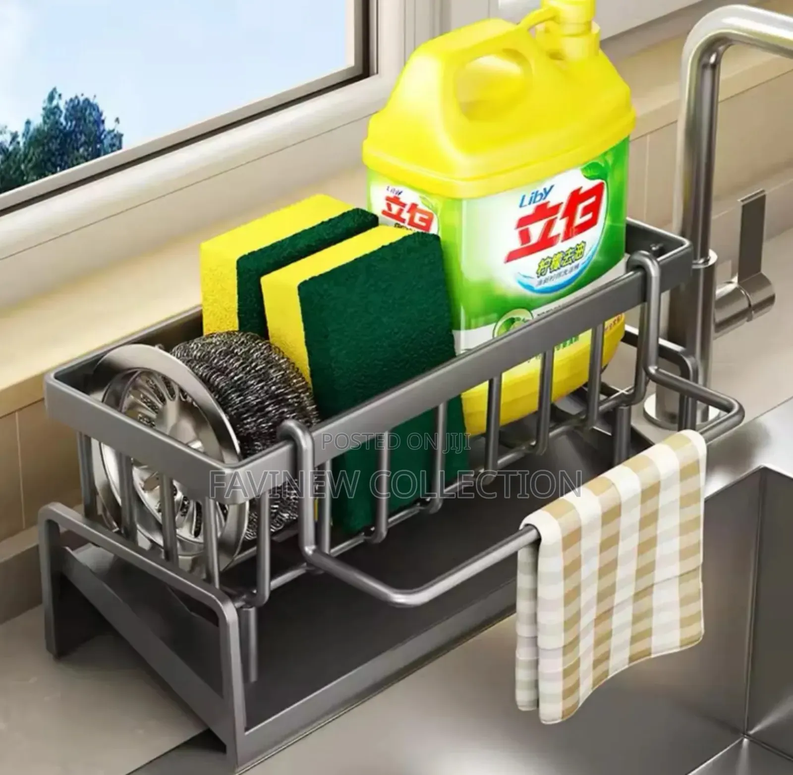 Sink Caddy Multifunctional Sink Sponge Detergent Storage Rack