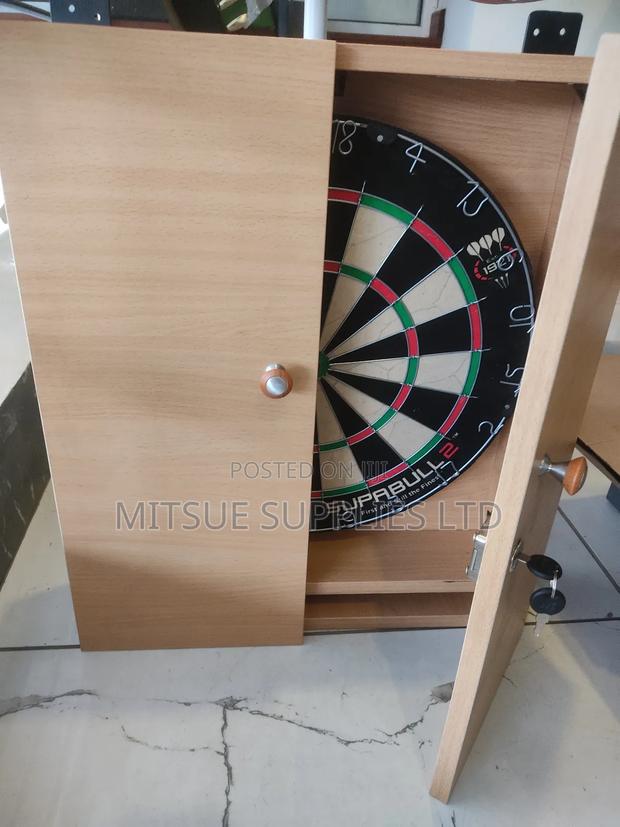 Dartboard Cabinet Wooden Basic Lockable. - thumbnail 2