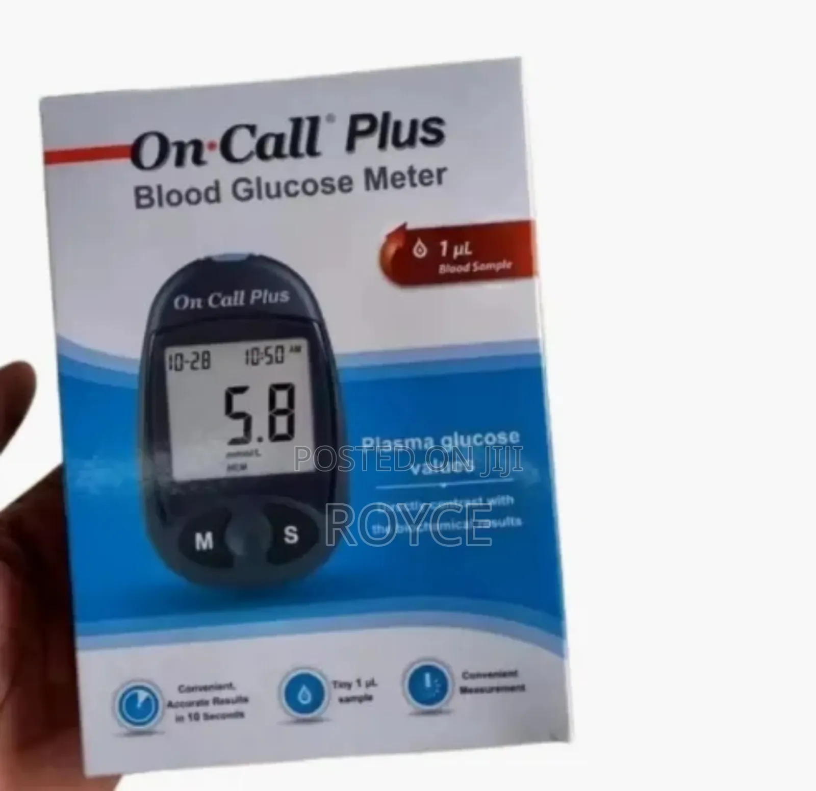 On Call Blood Glucose Meter