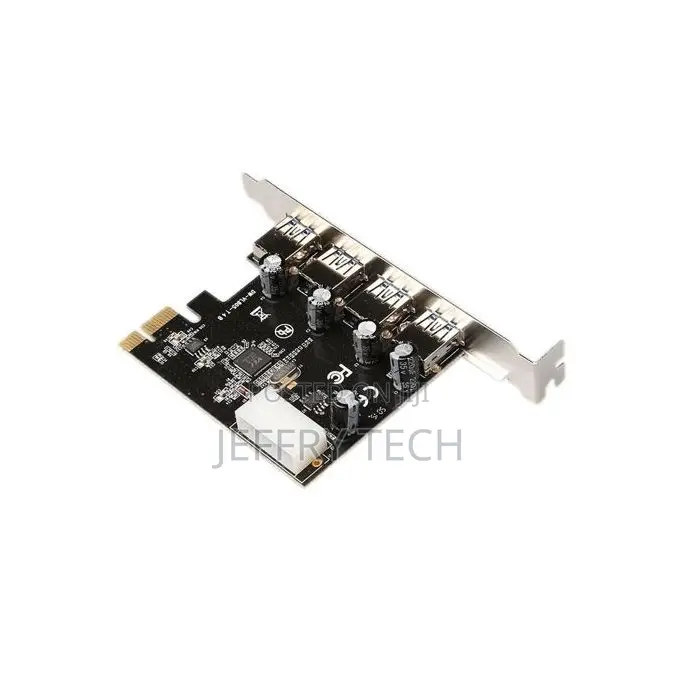 Pci-E Expansion Riser Card to 4 Port Usb 3.0 Hub