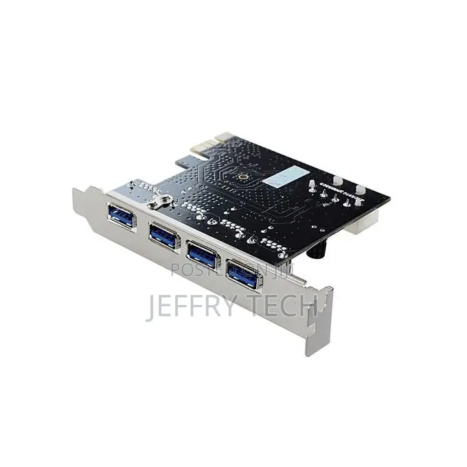 Pci-E Expansion Riser Card to 4 Port Usb 3.0 Hub