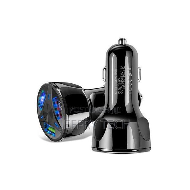 Three Usb Port Qc 3.0 Car Fast Quick Charger - main view