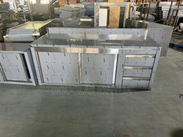 Stainless Working Top Cabinet; 